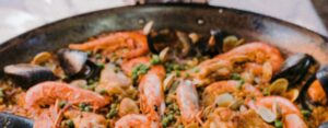 Paella on the menu at charity sponsor dinner