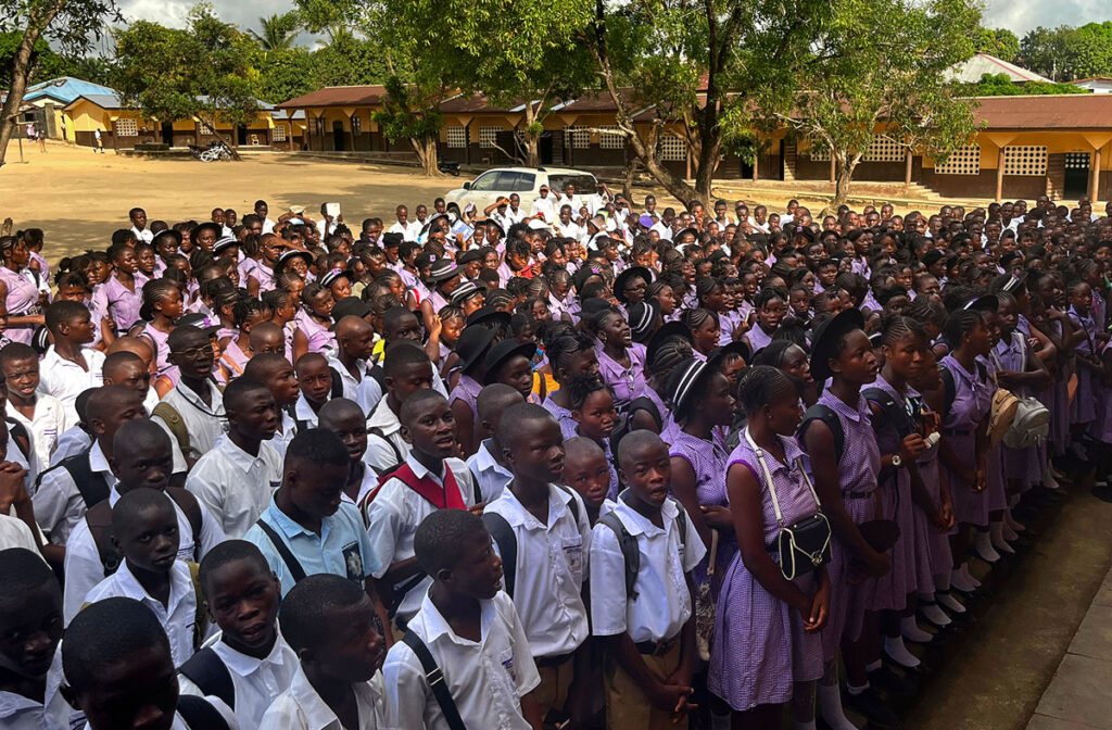 Pupils at St. Paul's school, Bo, Sierra Leone